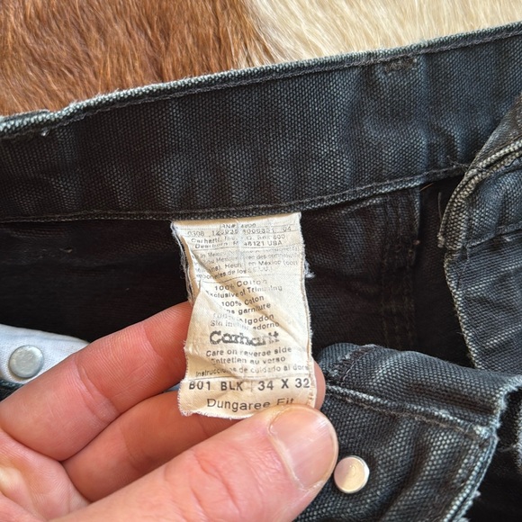 Carhartt dungaree fit double knee 34x30 black - Picture 3 of 11